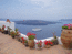 Фира. Вид на остров Неа Камени с террасы отеля